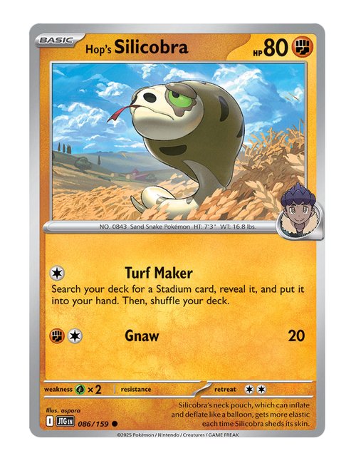 Hop's Silicobra #86/159 Reverse Holo - Journey Together
