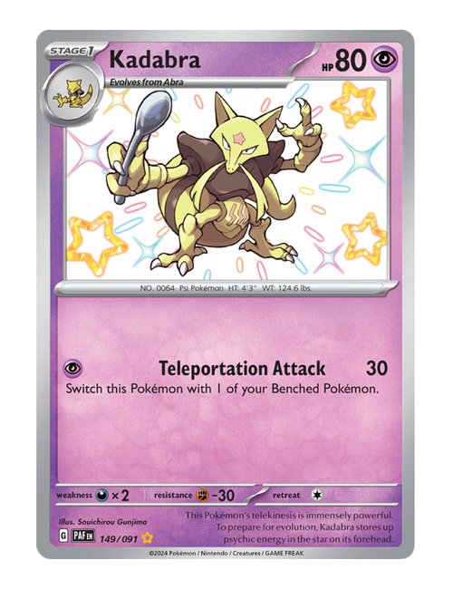 Kadabra #149/091 - Paldean Fates
