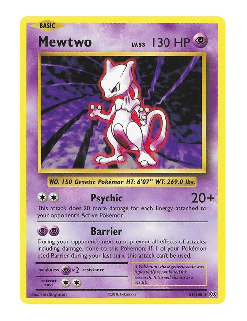 Mewtwo #51/108 - Evolutions