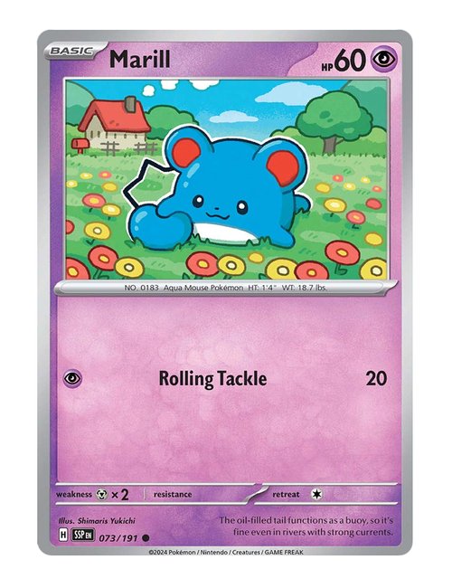 Marill #73/191 Reverse Holo - Surging Sparks