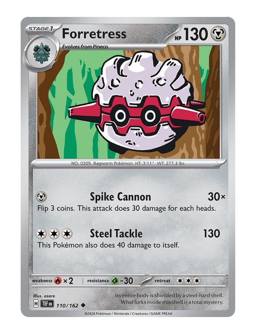 Forretress #110/162 Reverse Holo - Temporal Forces