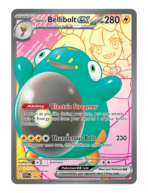 Iono's Bellibolt Ex #194 Promo - Promo