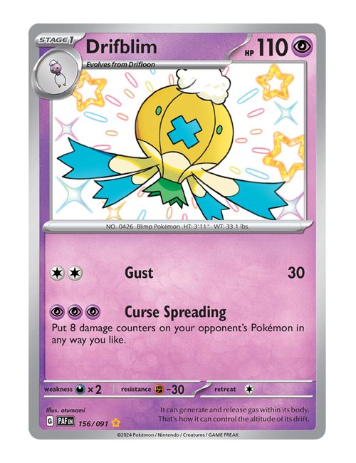 Drifblim #156/091 - Paldean Fates