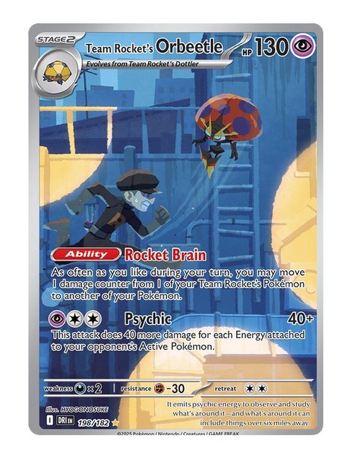 Team Rocket's Orbeetle #198/140 - Destined Rivals
