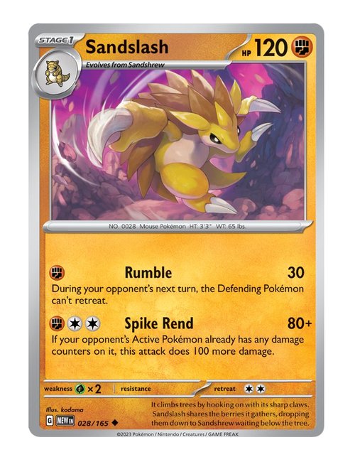 Sandslash #028/165 - 151