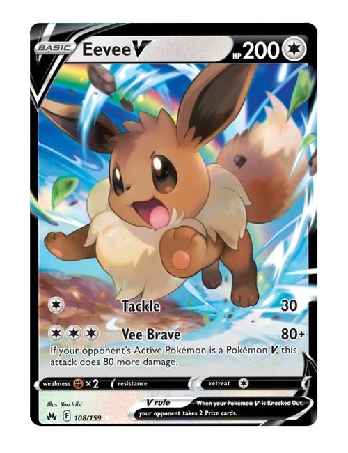 Eevee V #108/159 - Crown Zenith
