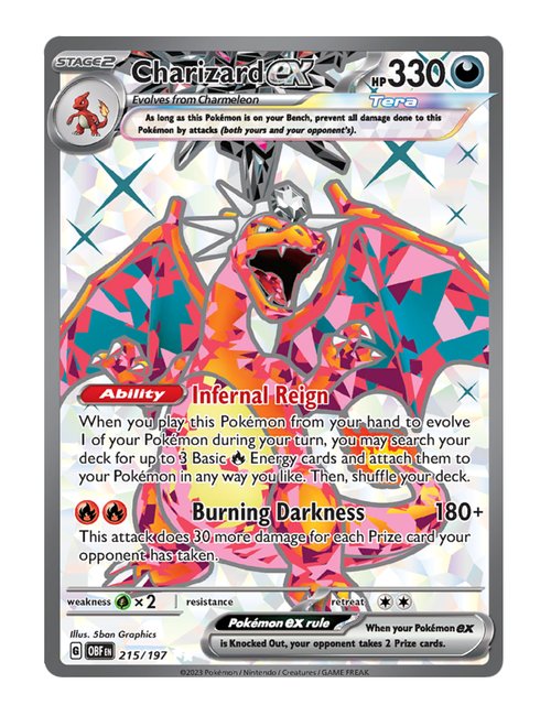 Charizard ex #215/197 - Obsidian Flames