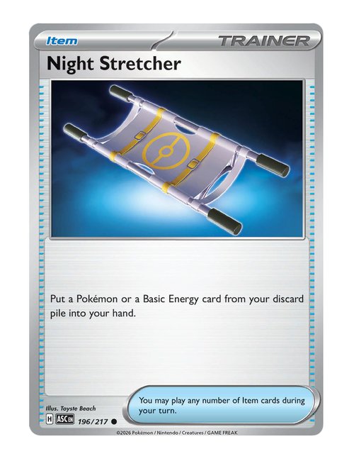 Night Stretcher #196/217 Reverse Holo - Ascended Heroes