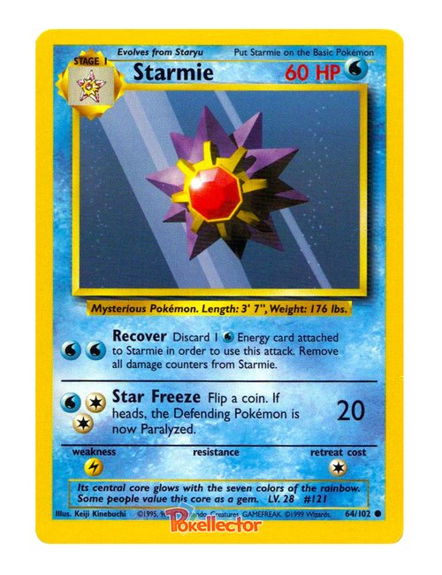 Starmie #64/102 - Base Set