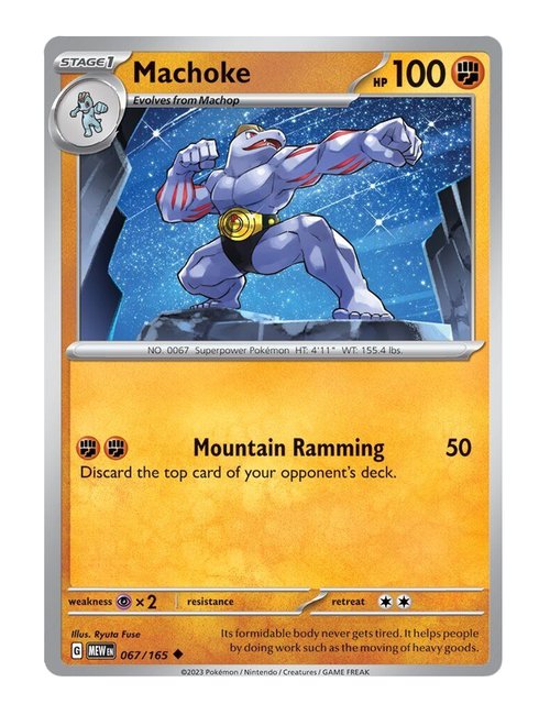 Machoke #067/165 Reverse Holo - 151