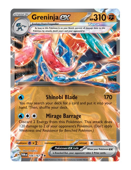 Greninja ex #106/167 - Twilight Masquerade