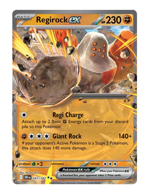 Regirock ex #101/182 - Destined Rivals