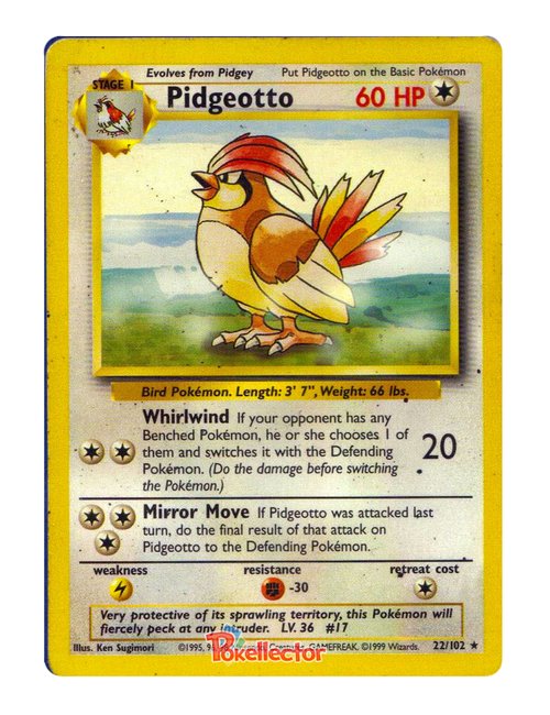 Pidgeotto #22/102 - Base Set
