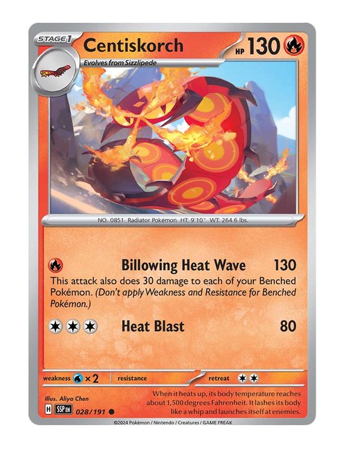Centiskorch #28/191 - Surging Sparks