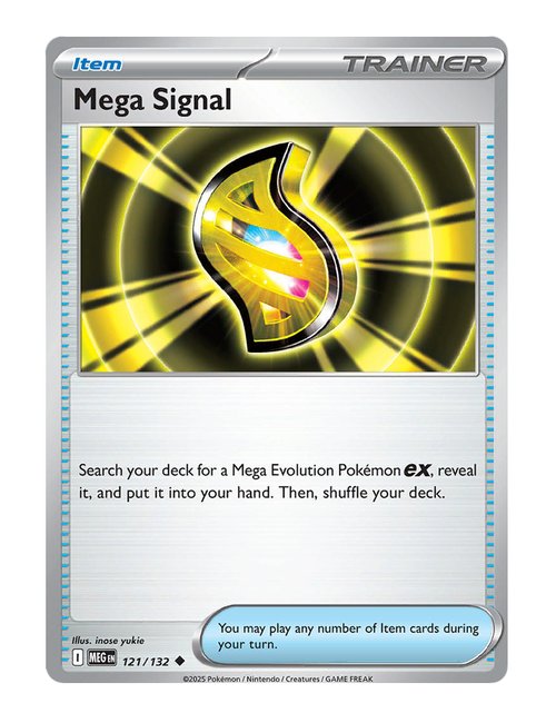 Mega Signal #121/132 Reverse Holo - Mega Evolution