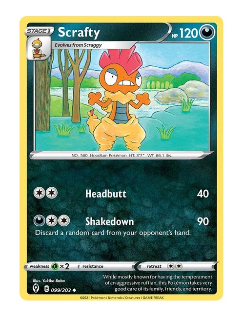Scrafty #099/203 - Evolving Skies