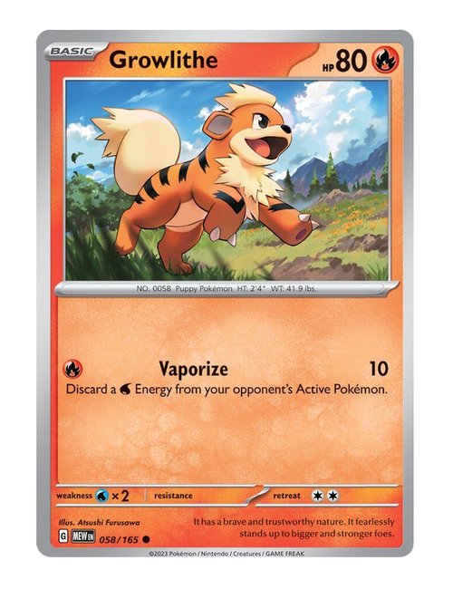 Growlithe #058/165 - 151