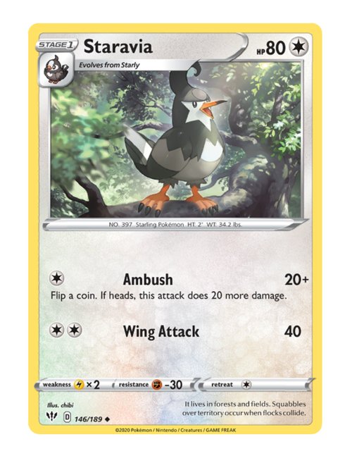 Staravia #146/189 - Darkness Ablaze