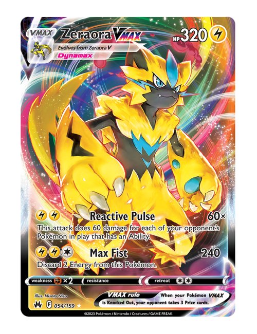 Zeraora VMAX #54/160 - Crown Zenith