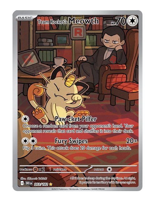 Team Rocket's Meowth #203/182 - Destined Rivals