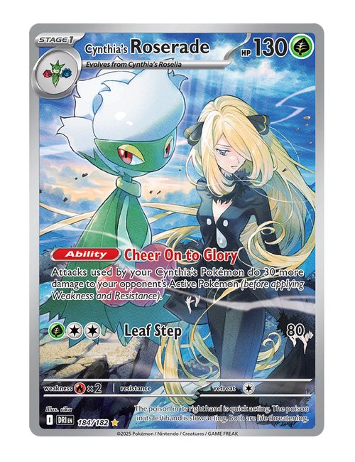 Cynthia's Roserade #184/140 - Destined Rivals