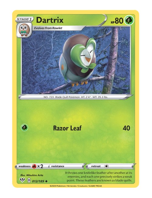 Dartrix #12/189 - Darkness Ablaze