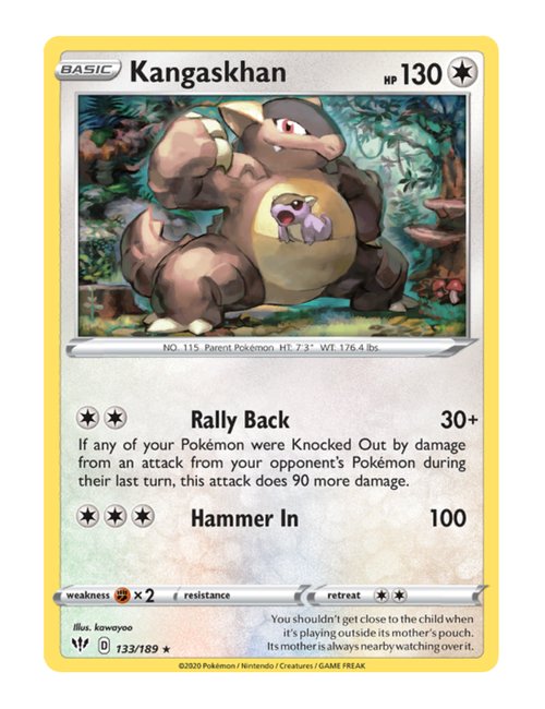 Kangaskhan #133/189 Reverse Holo - Darkness Ablaze