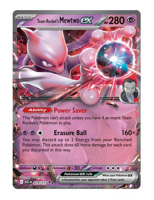 Team Rocket's Mewtwo ex #079/217 - Ascended Heroes