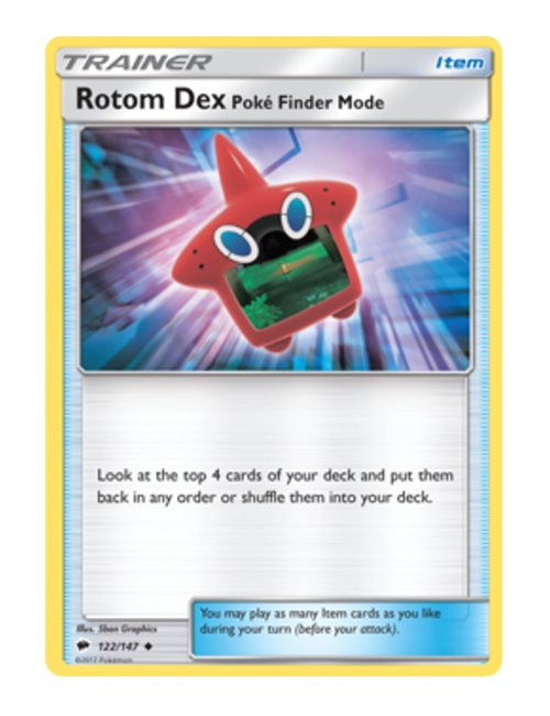 Rotom Dex: Poke Finder Mode #122/147 - Burning Shadows