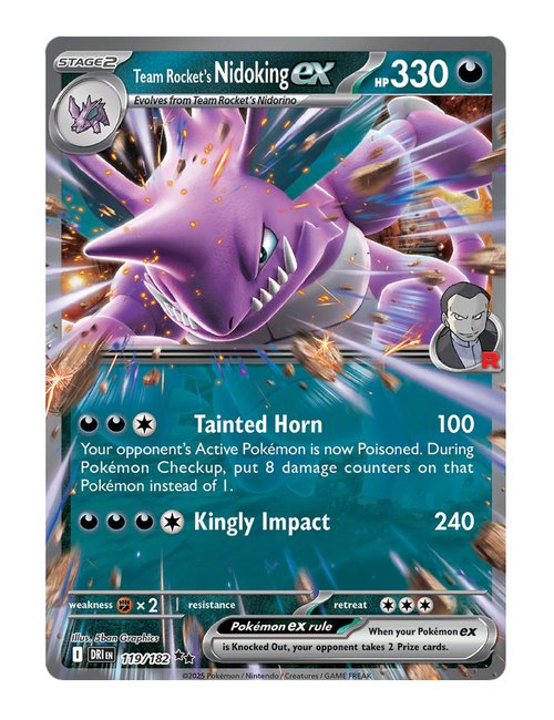Team Rocket's Nidoking ex #119/182 - Destined Rivals