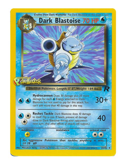 Dark Blastoise #20/082 - Team Rocket