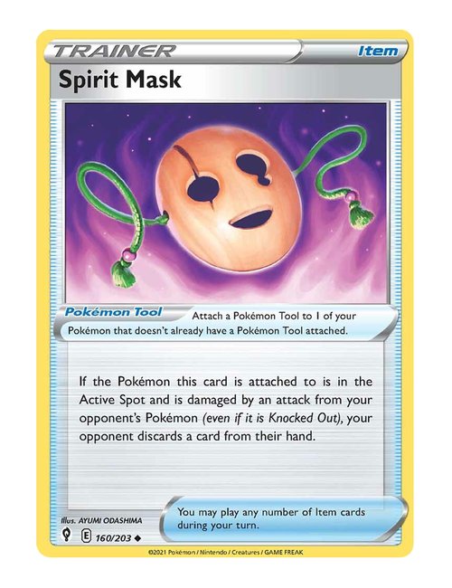 Spirit Mask #160/203 Reverse Holo - Evolving Skies