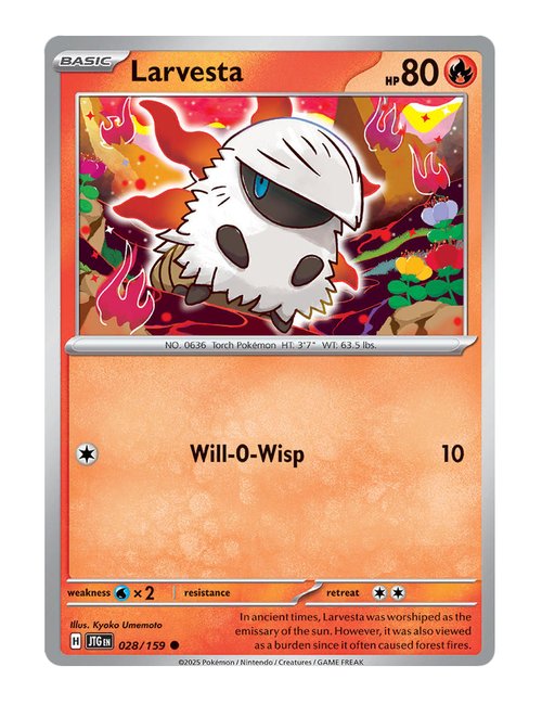 Larvesta #28/159 Reverse Holo - Journey Together