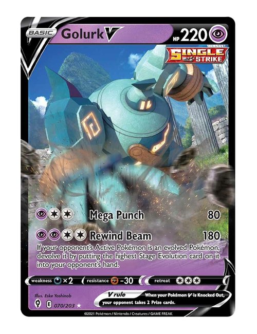 Golurk V #70/203 - Evolving Skies