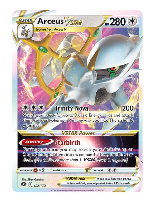 Arceus VSTAR #123/172 Reverse Holo - Brilliant Stars