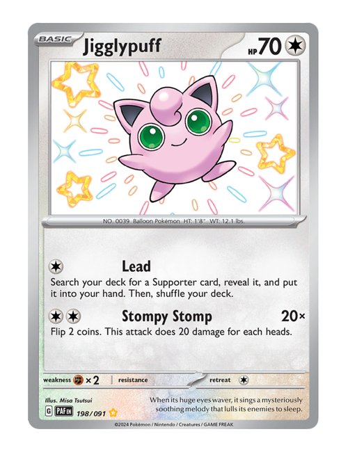 Jigglypuff #198/091 - Paldean Fates