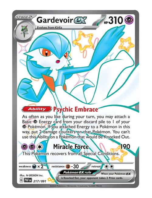 Gardevoir ex #217/091 - Paldean Fates