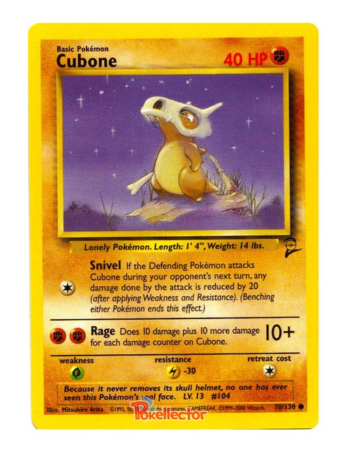 Cubone #70/130 - Base Set 2