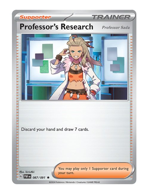 Professor's Research [Professor Sada] #087/091 Holo - Paldean Fates