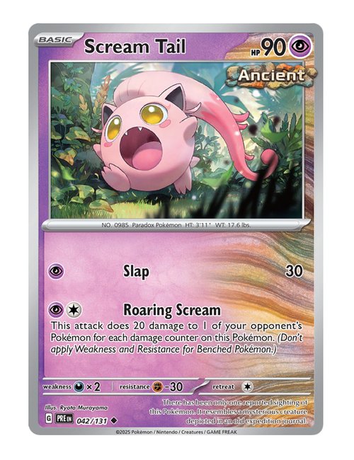 Scream Tail #042/131 - Prismatic Evolutions