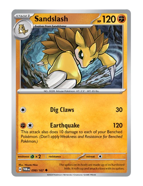 Sandslash #098/167 - Twilight Masquerade