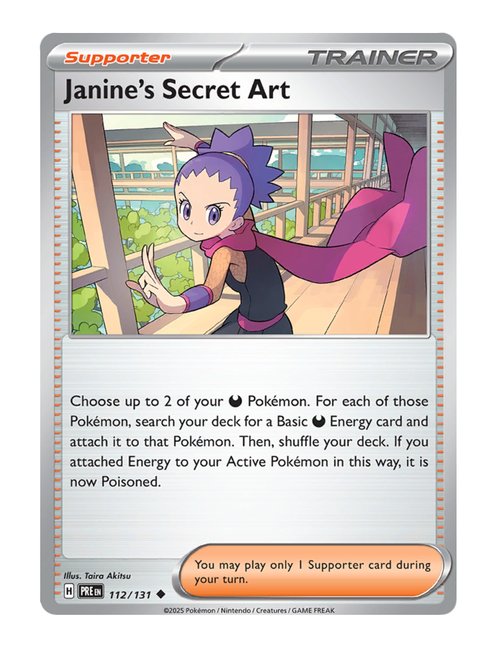 Janine's Secret Art #112/181 Reverse Holo - Prismatic Evolutions