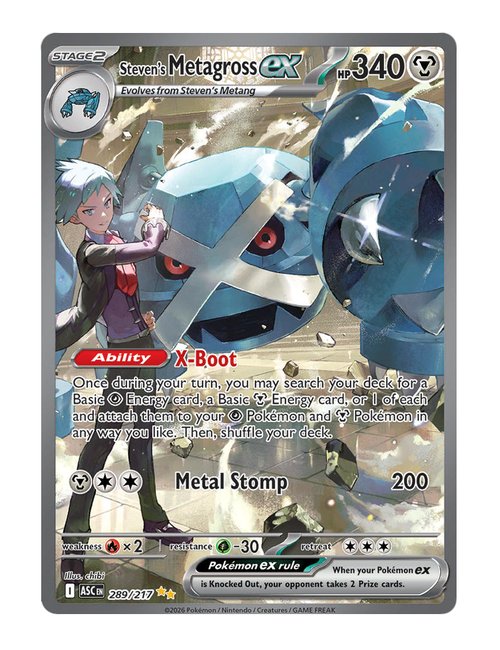 Steven's Metagross ex #289/217 - Ascended Heroes