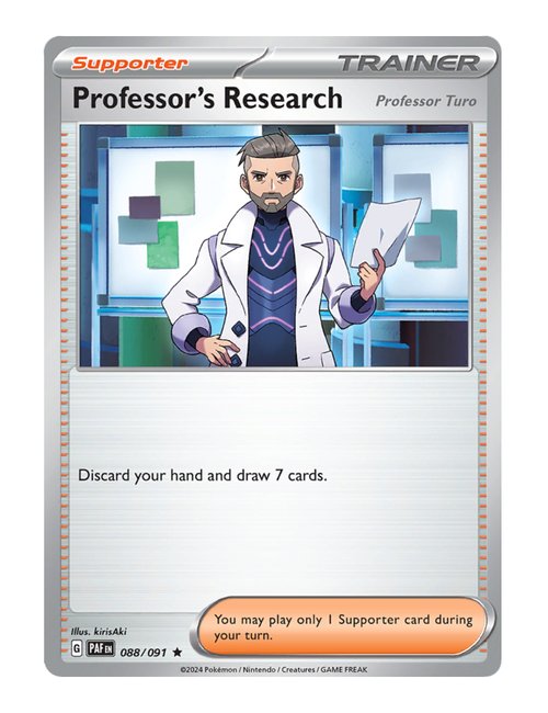 Professor's Research [Professor Turo] #088/091 Reverse Holo - Paldean Fates