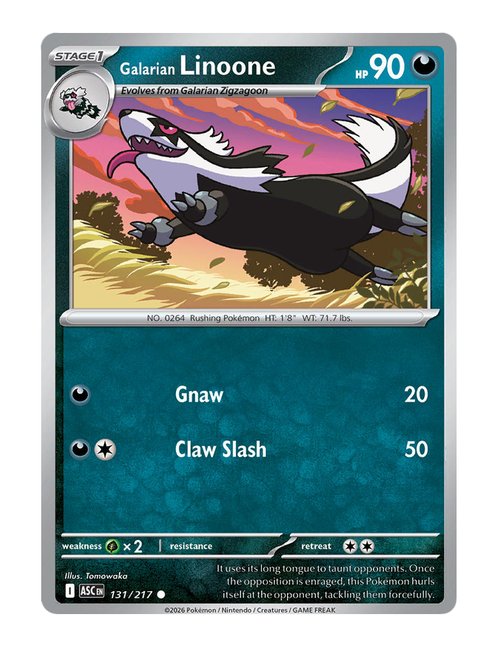 Galarian Linoone #131/217 - Ascended Heroes