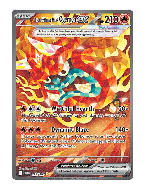 Hearthflame Mask Ogerpon ex #212/167 - Twilight Masquerade