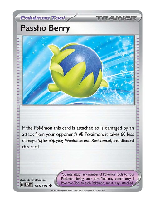 Passho Berry #184/191 Reverse Holo - Surging Sparks