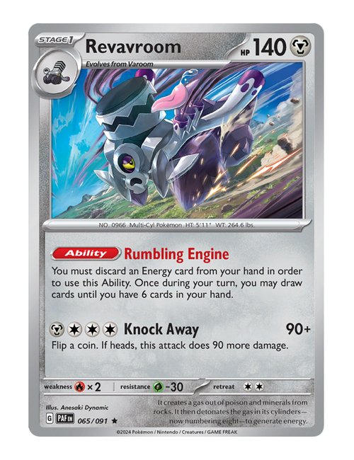 Revavroom #065/091 Reverse Holo - Paldean Fates