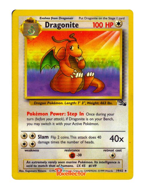 Dragonite #19/62 - Fossil