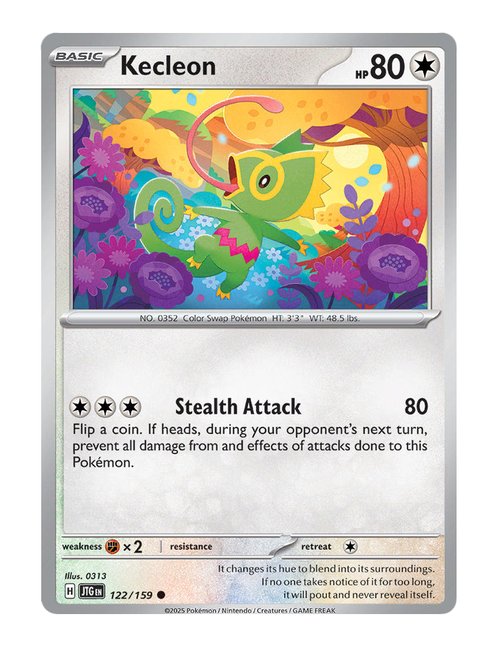 Kecleon #122/159 Reverse Holo - Journey Together